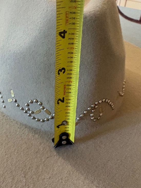 NWT Calleen Cordero Tan Studded Wool Felt Rancher Fedora Hat - SZ Large main image 14